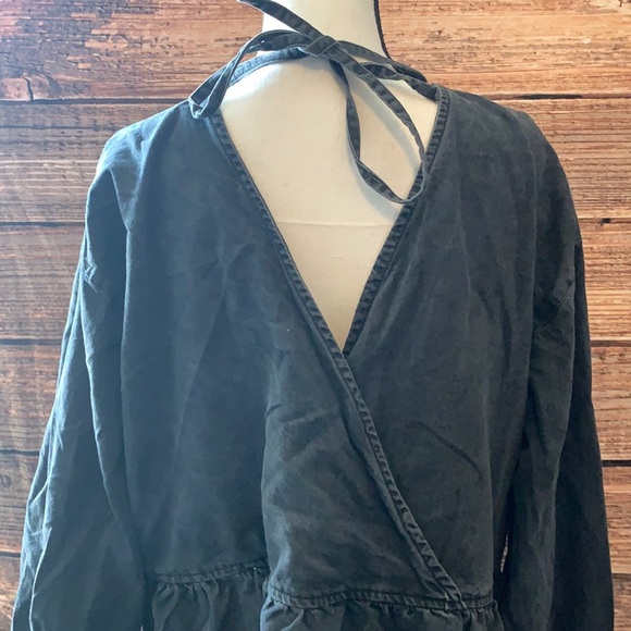 ASOS Denim Smock Mini Dress - Picture 2 of 7